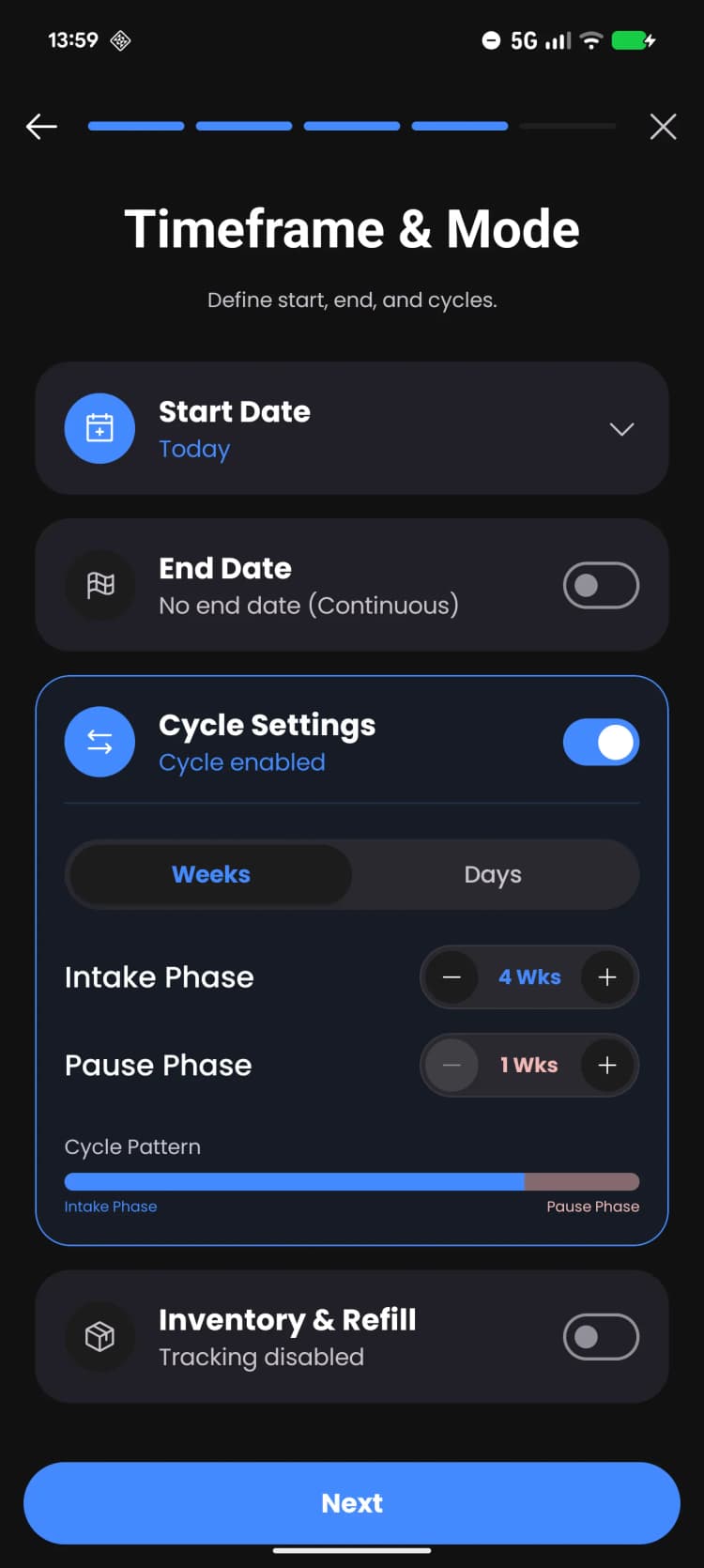 The Advanced Supplement Cycle Planner.