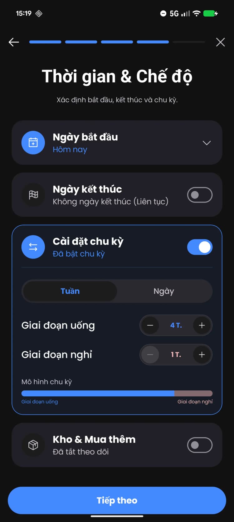 Công Cụ Lập Kế Hoạch Chu Kỳ Nâng Cao.