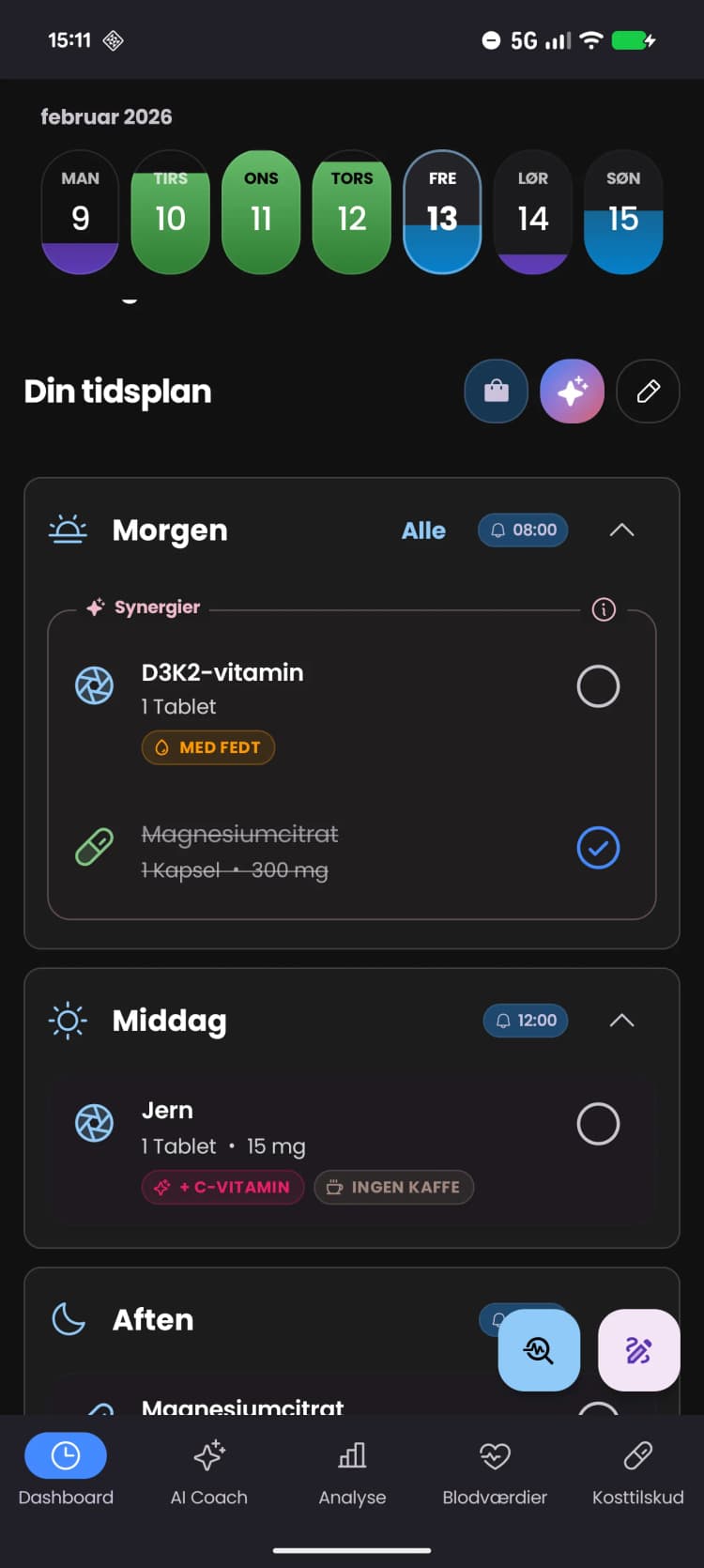 Den Smarte Pille Husker App.