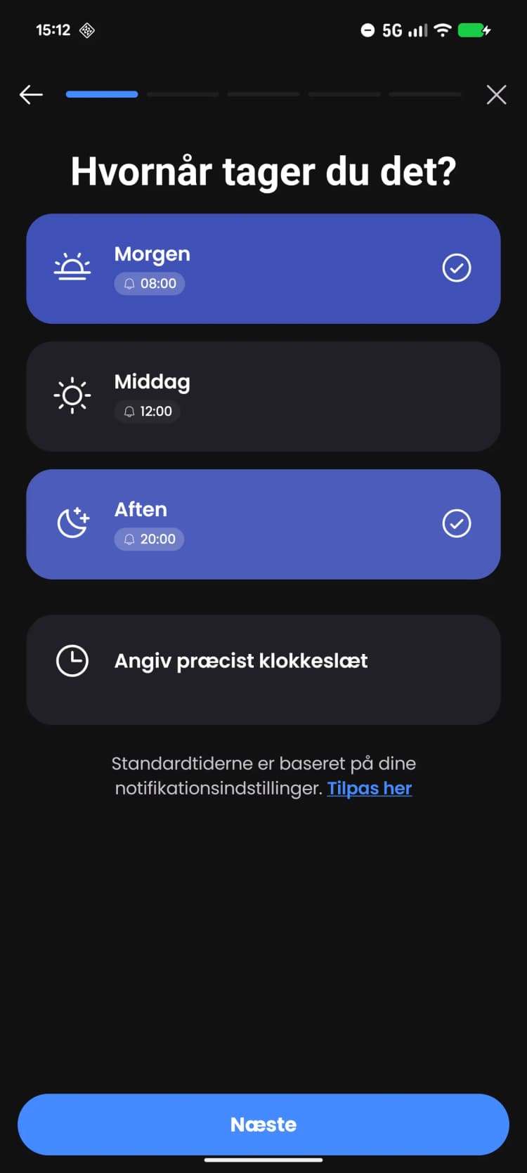 Din Personlige AI Kosttilskud Coach.