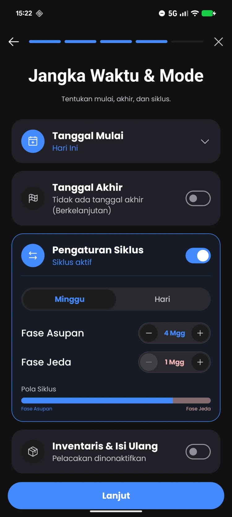 Fase Loading dan Pemeliharaan