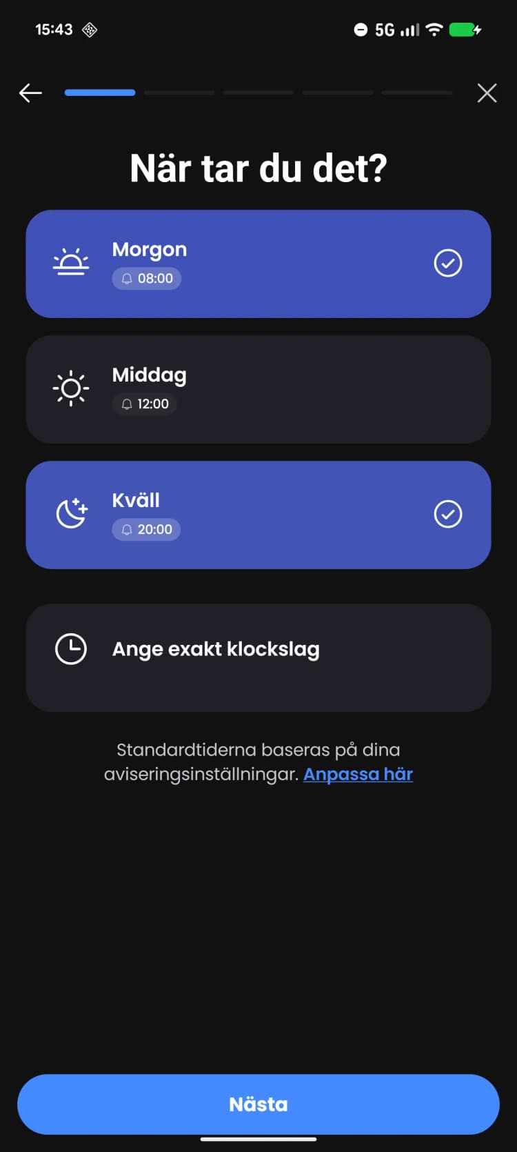 Din Personliga AI Kosttillskott Coach.