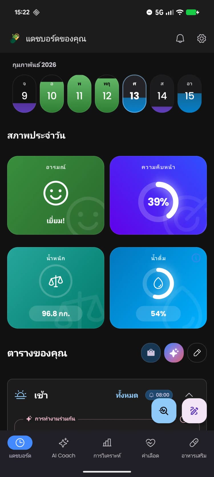 แอปติดตามอาหารเสริมและวางแผนวิตามินที่ฉลาดที่สุด